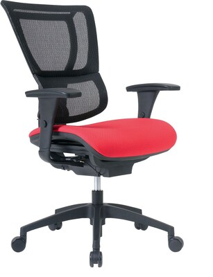 Quill Professional Series 1500TF Mesh Back Chair, Red