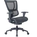 Quill Brand® Professional Series 1500TF Mesh Back Fabric Executive Chair, Ebony (50584-CC)