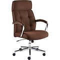 Quill Brand® Townsen Fabric Home Office Chair, Brown