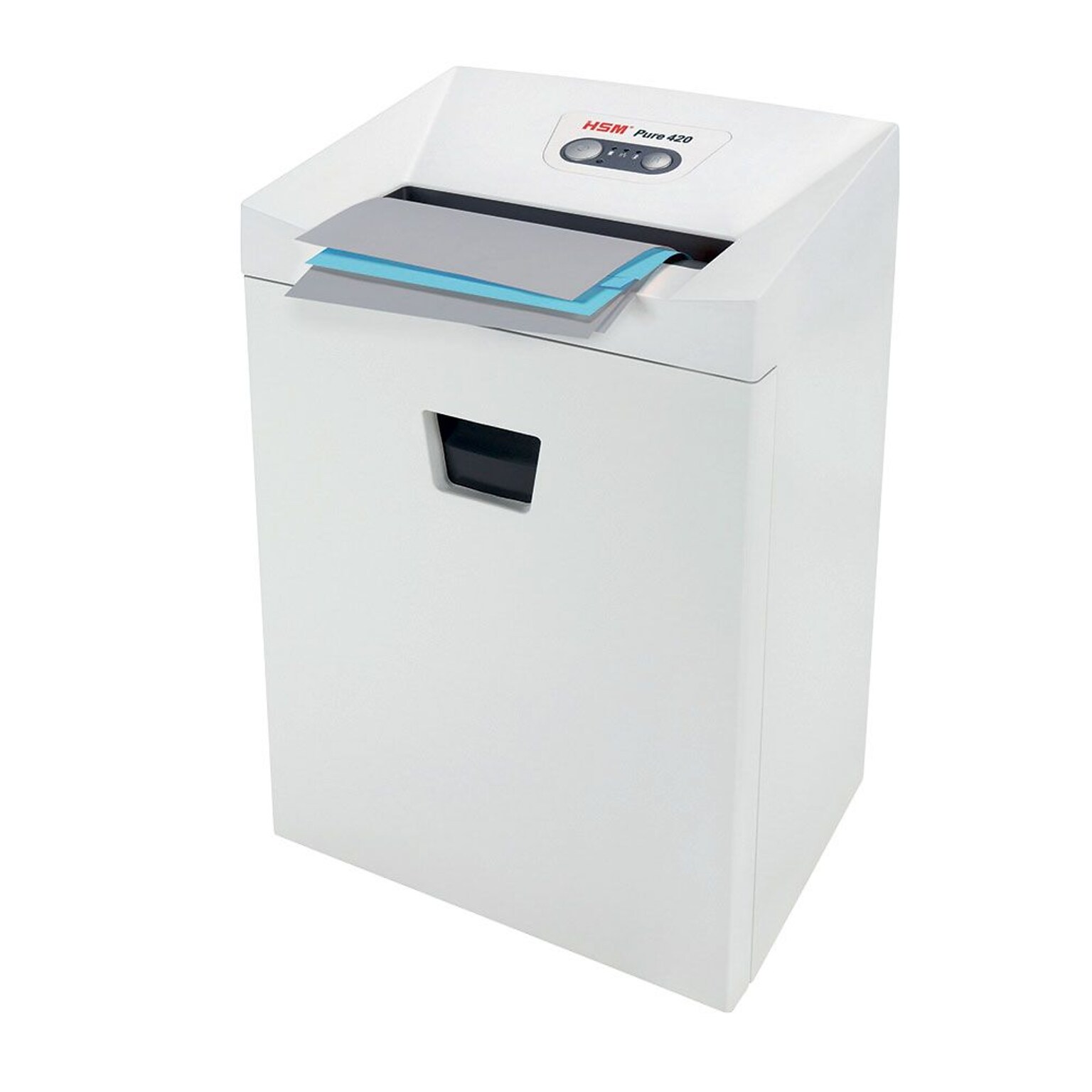 HSM Pure 420 24 Sheet Strip-Cut Shredder, White (2341113)