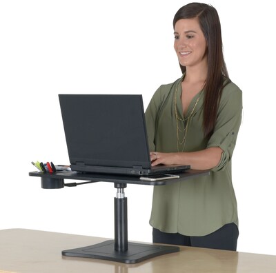 Victor High Rise 16"H Adjustable Desk, Wood (DC240B)