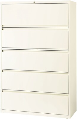 Lorell 5 Drawer Lateral File Cabinet, Binder Storage, Cloud, Letter/Legal, 42W (LLR22958)