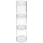 Deflect-o Stacking Canisters, Clear/White (20101CR)