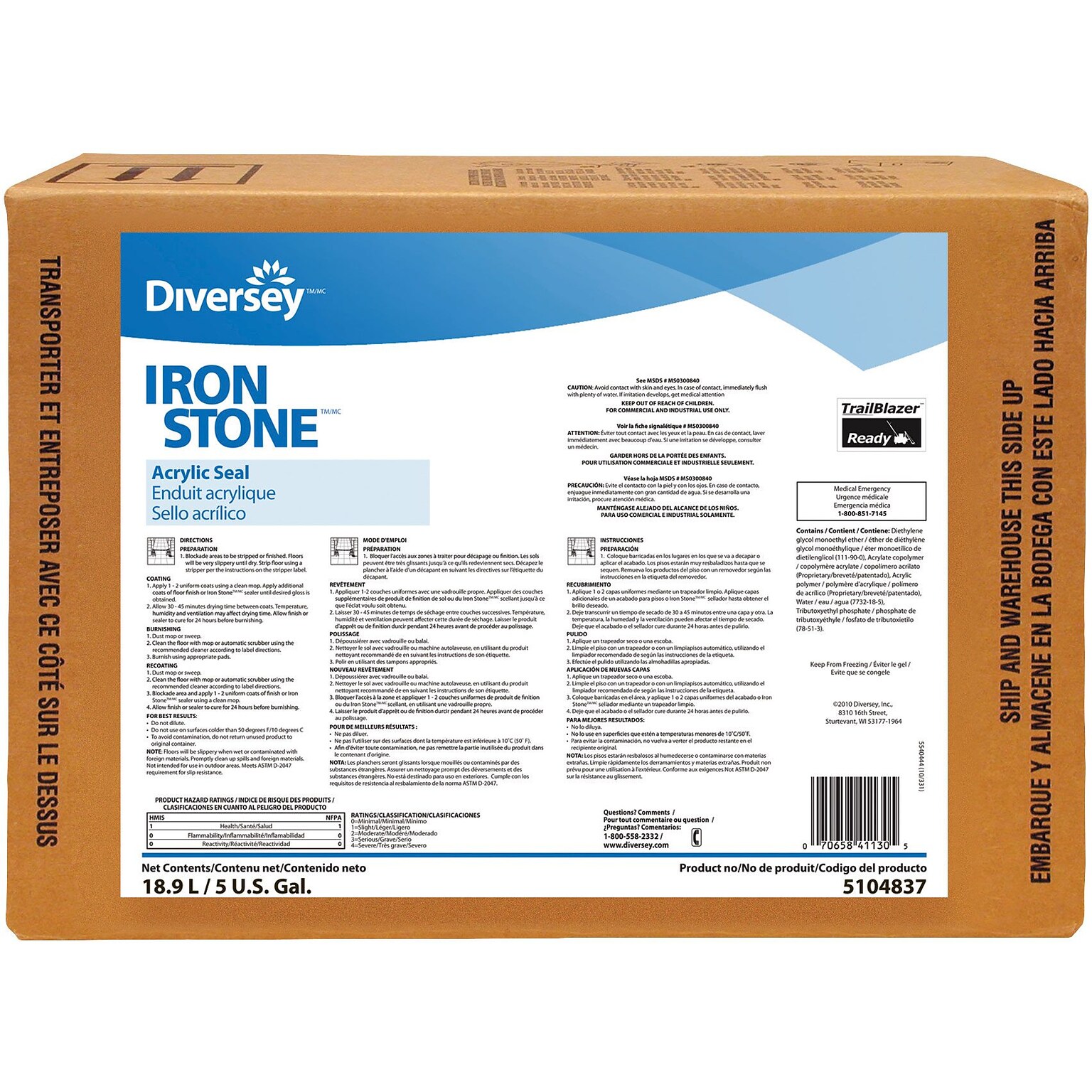 Iron Stone™ Acrylic Seal, Envirobox™, 1.5 gallon