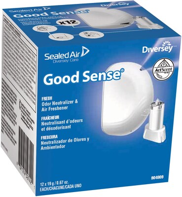 Diversey Good Sense Fresh Odor Neutralizer and Air Freshener, 19 g Cartridge, 12/CT (904809)