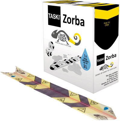 Zorba Leak Lizard Absorbent Strip, 23.6 Strips, 50/CT