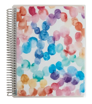 Erin Condren Coiled Notebook Watercolor Drops, 7 x 9 college ruled (2425454)