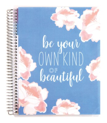 Erin Condren Coiled Notebook Be Your Own Kind of Beautiful, 7 x 9 college ruled (2425455)