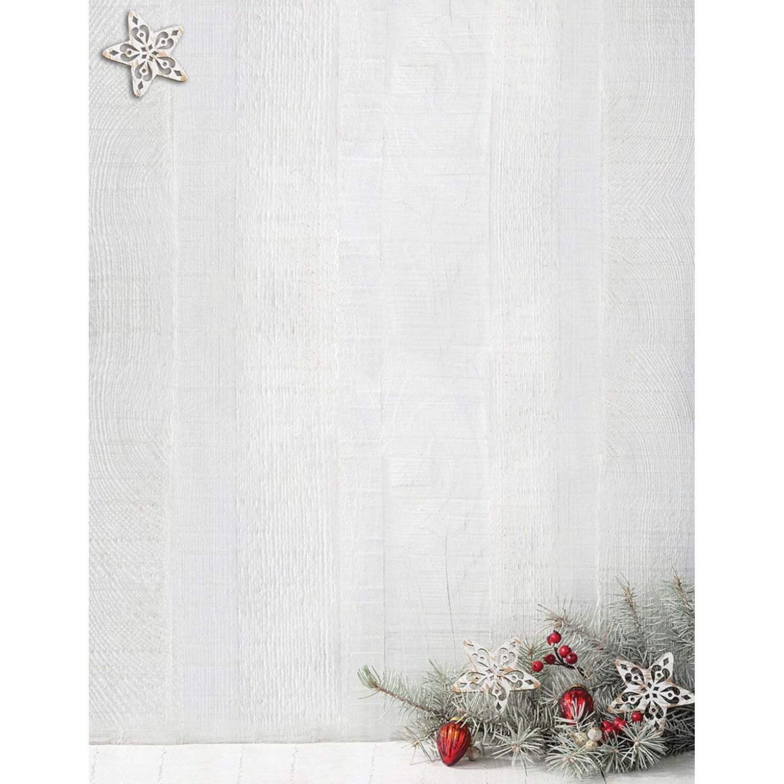 Great Papers! Holiday Stationery, 8.5 x 11, Woodsy Pine, 80 Count (2015103)