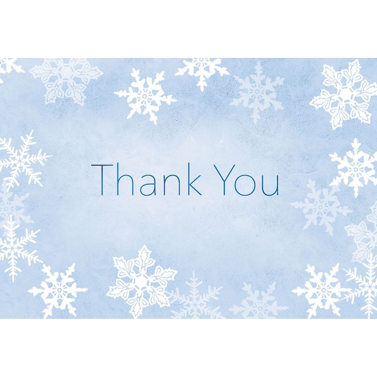Great Papers! Merry Snowflake Thank You Note Card, 4.875 x 3.375, 50 note cards and 50 envelopes