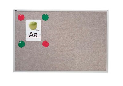 Quartet® Vinyl Bulletin Board, 48 x 48, Gray
