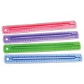 Westcott® Finger Grip 12 Plastic Ruler, Assorted Colors (00403/55276)