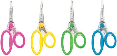 Westcott 5 Stainless Steel Kids Scissors, Pointed Tip, Assorted Colors (14597)