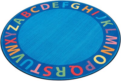 A-Z Circle Time Seating Rug; 6, Round