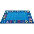 A-Z Circle Time Seating Rug; 9x12, Rectangle