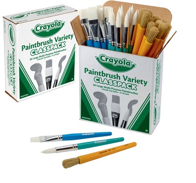 Crayola Large Paintbrush Classpack, 36 CT