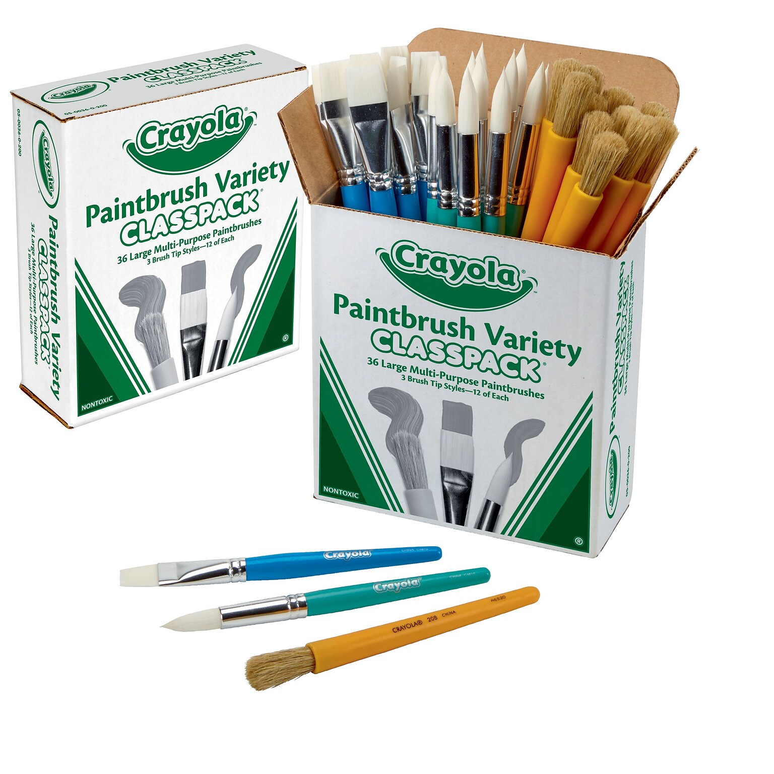 Crayola Large Paintbrush Classpack, 36 CT