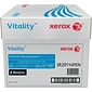 Xerox Vitality 8.5" x 11" Premium Multipurpose Paper, 24 lbs., 97 Brightness, 4000 Sheets/Carton (1001)