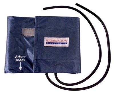 Aneroid Sphyg Replacement Cuff & Two-Tube Bladder ONLY, Navy Nylon, Adult, Latex