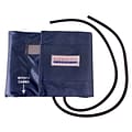 Aneroid Sphyg Replacement Cuff & Two-Tube Bladder ONLY, Navy Nylon, Adult, Latex