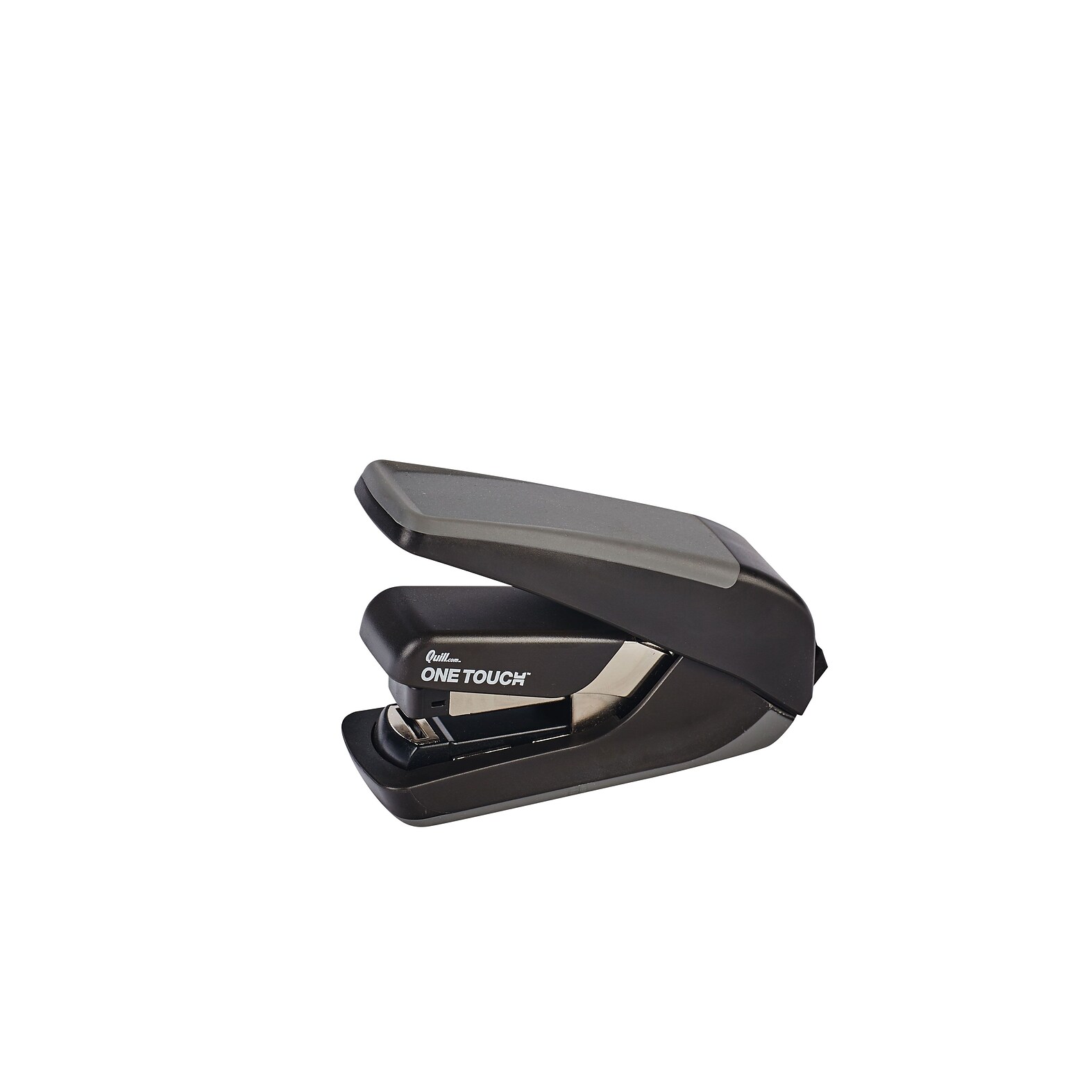 Quill Brand® One-Touch Plus™ Compact Quarter Strip Desktop Stapler, 20 Sheet Capacity, Black/Gray (42913QCC)