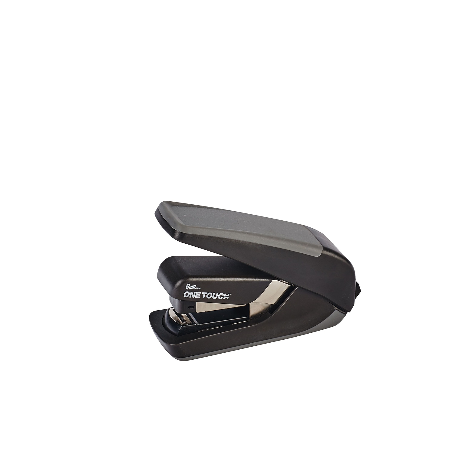 Quill Brand® One-Touch Plus™ Compact Quarter Strip Desktop Stapler, 20 Sheet Capacity, Black/Gray (42913QCC)