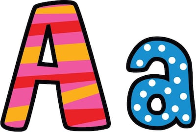 Creative Teaching Press Poppin Patterns 4 Designer Multi-Themed Letters, 216/Pack