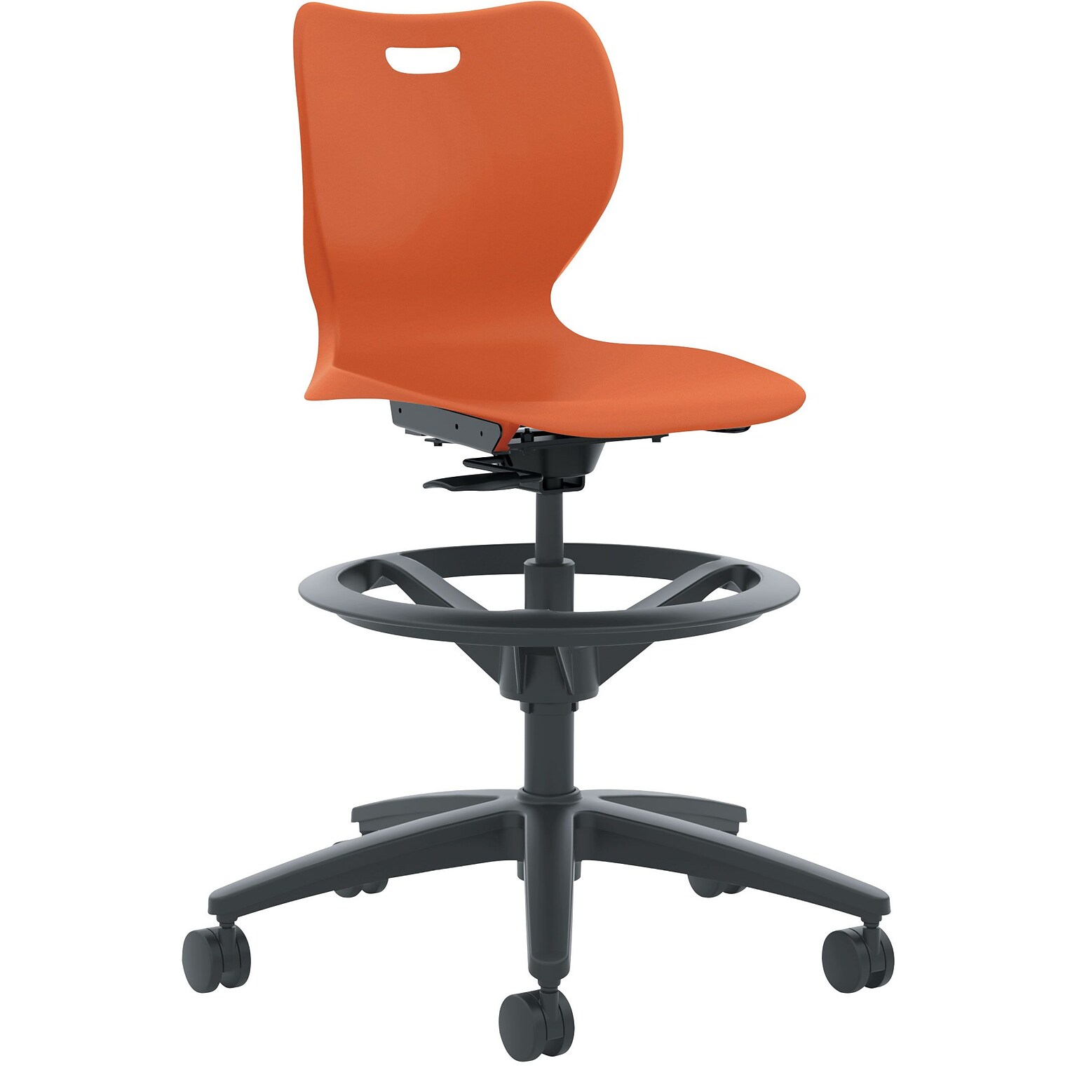 HON® Smartlink® Task Swivel Stool, Tangelo