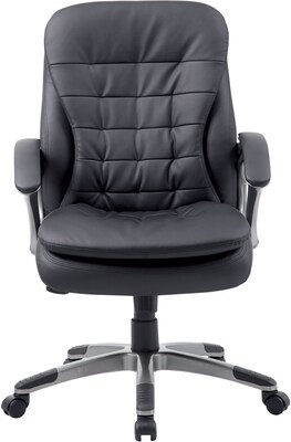 Boss Executive Mid Back Pillow Top Chair, Black (B9336)