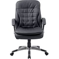 Boss Executive Mid Back Pillow Top Chair, Black (B9336)