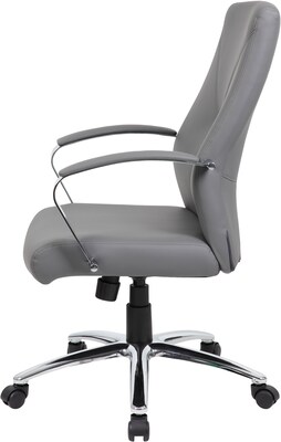 Boss Leather Accent Chair, Gray (B10101-GY)