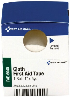 First Aid Only SmartCompliance Refill Cloth First Aid Tape, 1"X 5 Yd. (FAE-6040)