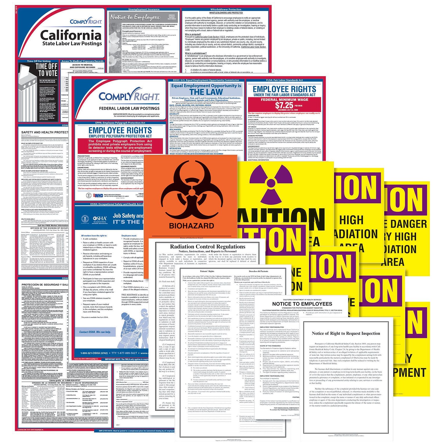 ComplyRight Healthcare Public Health Poster Kit, CA - California (EHCAUPUB)