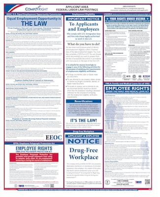 ComplyRight Federal Applicant Area Poster, English (E0076)