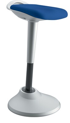 HON Perch 360-Degree Swivel, Silver Base/Blue Fabric (BSXVLPERCHAS90X)