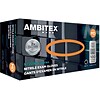 Ambitex® Disposable Exam Gloves, Nitrile, XX Large, Black, Powder-Free, 6mil, 100/Bx