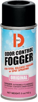 Big D Industries Odor Control Fogger, 5 oz. Aerosol, 12/Carton (BGD341)