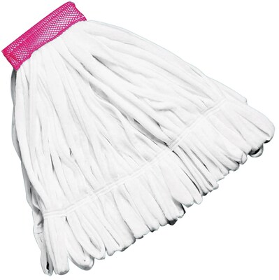 Rubbermaid Microfiber Web-Foot-Wet Mop; Rough Floor Wet Mop, Large, White,  5 Headband, 12/Count