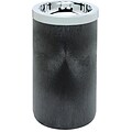 Rubbermaid Smoking Urn w/Metal Ashtray Top, 19 1/2H x 11 1/2D, Black