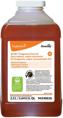 Stride® Fragrance-Free All-Purpose Cleaners & Spray, 2.5 Gallons, 2.5 Liter, 2/Carton (94240626)