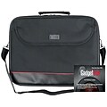 ToteIt! 15.6 Laptop Case; Black with Red Trim