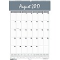 2017-2018 House of Doolittle Academic Monthly Wall Calendar, Bar Harbor Blue, 15.5 x 22