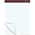 TOPS™ Docket™ Gold Planning Pad with Cover, 8-1/2 x 11-3/4, Perforated, White, Project Rule (4 sq, Narrow back), 80 SH/PD