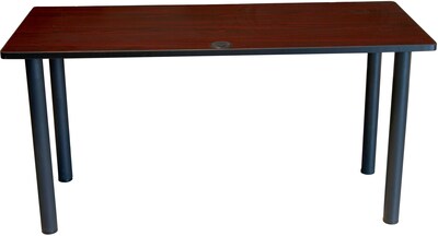 BOSS® 36 x 24 Mahogany Training Table with Black Legs