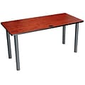 BOSS® 60 x 24 Cherry Training Table with Black Legs