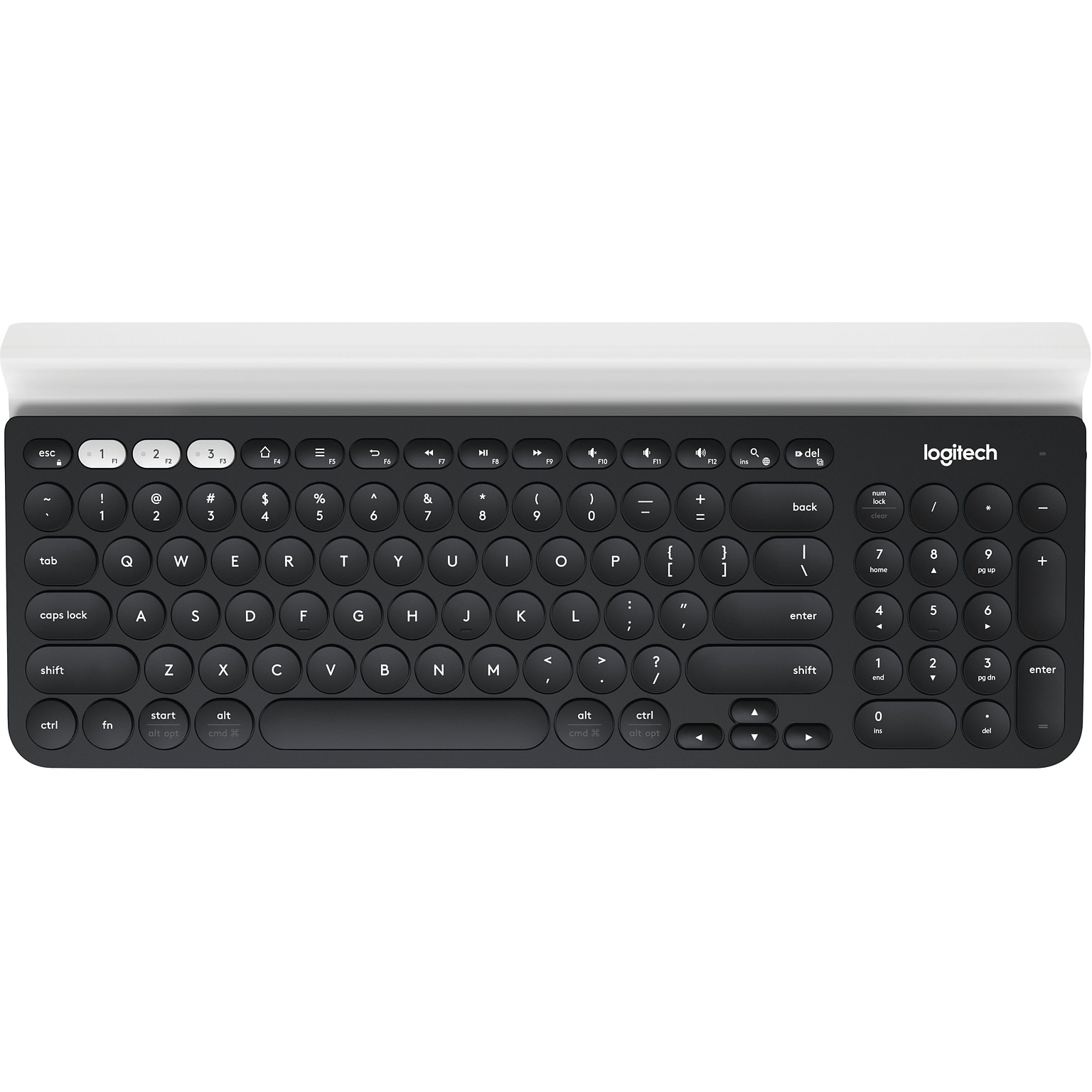 Logitech K780 Wireless Keyboard, Multi-Device, Black (920-008149)