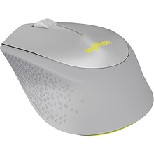 Logitech M330 Silent Plus Wireless Optical USB Mouse, Gray (910-004908)