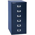 Bisley Six Drawer Steel Multidrawer, Navy, Letter/A4 (MD6-NV)