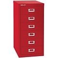 Bindertek Flat File Cabinet, 23.25H x 11W x 15D, Red (MD6-RD)
