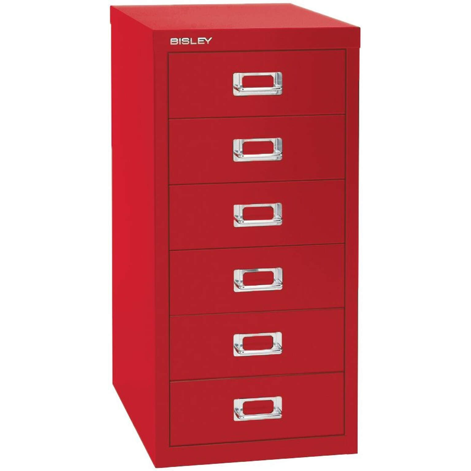 Bindertek Flat File Cabinet, 23.25H x 11W x 15D, Red (MD6-RD)